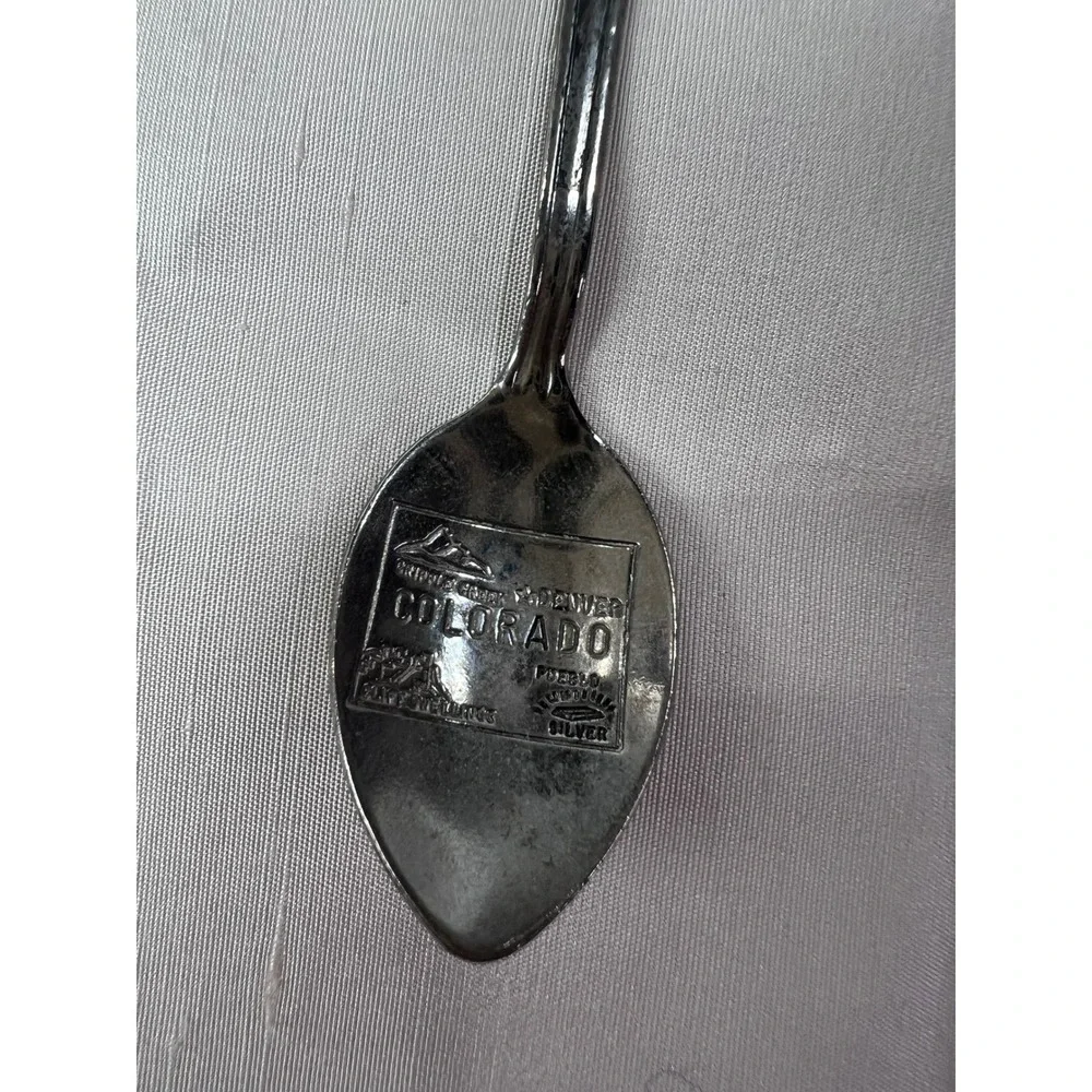 Vintage Souvenir Spoon and Fork Lot 7pc Colorado Snowmass Heidelberg Sun Valley
